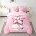 thumbnail image 2 of Castle Fairy 7-Piece Snowman Xmas Twin Bedding Comforter Set, 2 of 8