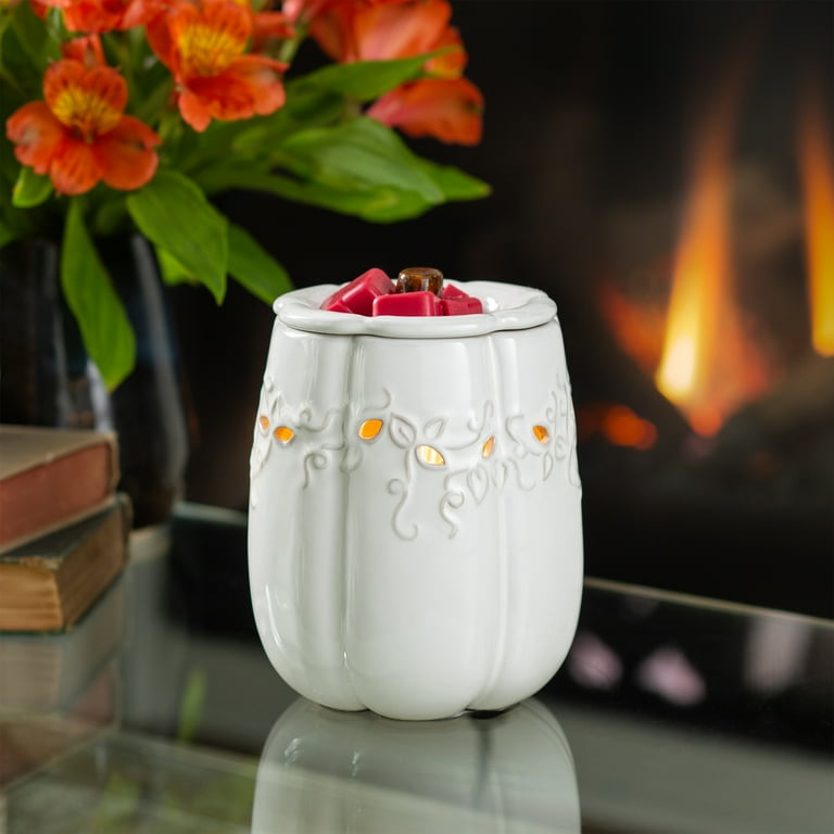 Candle Warmers Etc. Illumination Fragrance Warmer White Pumpkin