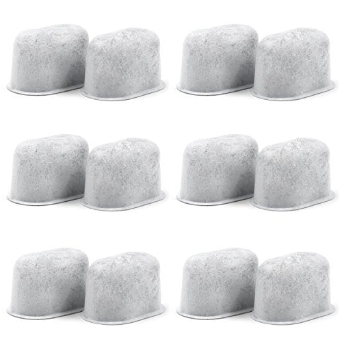 Possiave 12-Pack Cuisinart Compatible Charcoal Water Filter Replacement - for all Cuisinart Coffee Machines