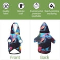 thumbnail image 6 of Cauagu Lively Cute Turtle Pattern Winter Pet Hoodie Sweatshirts- Dog Hoodie Sweater with Leash Hole - Cute Dog Hoodie - Pet Clothes Puppy Cat Custume -XX-Large, 6 of 8