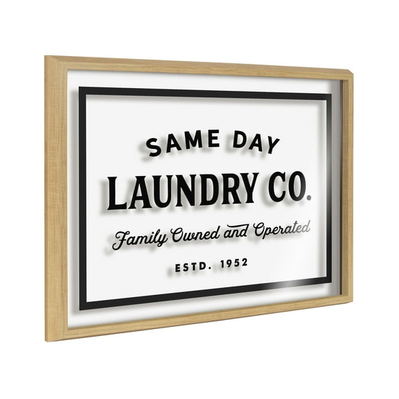 Blake Same Day Laundry 24 in x 18 in Framed Drawing Art Prints, by Kate and Laurel
