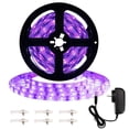 thumbnail image 1 of Tira de luz UV Tira de luces LED 16.4 pies 300 LED Luces de cuerda 12V Luces negras flexibles Luces Tomshoo  Luces de tira, 1 of 7