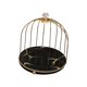 thumbnail image 5 of Estante de almacenamiento de cosméticos de hierro, soporte para joyas, maquillaje, baño, expositor de postres oro negro 1 nivel, 5 of 9