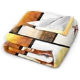 thumbnail image 4 of Custom Blanket with Photo Text Personalized Bedding Throw Blankets Customized Flannel Fleece Blankets for Family Birthday Wedding Gift Fits Couch Sofa Bedroom Living Room - 30"x40" Blankets, 4 of 5