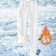 thumbnail image 2 of Pantalones deportivos Prolriy para mujer, con forro cálido, deportivos, de cintura alta, con forro polar, largos y gruesos para exteriores, de invierno, color blanco XXXL., 2 of 5