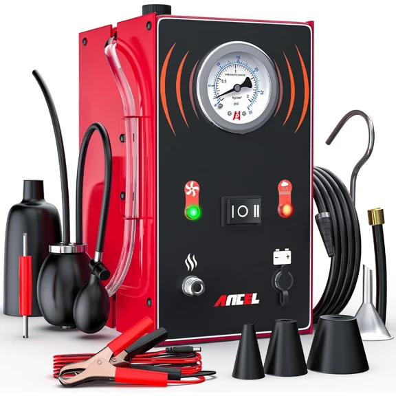 ANCEL S200 Smoke Leak Detector Automotive EVAP Smoke Machine Vacuum Leak Detector Tester Built-in Air Pump Vacuum Leak Smoke Diagnostic Tester for Car/Motorcycle/Truck