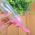 thumbnail image 2 of Silicone Squeeze Bottle Spoon - Baby Feeding Cereal, Rice, Juice, Infant Newborn Toddler Baby Food Dispensing Spoon- 90ml（Multi-color optional, 2 of 2