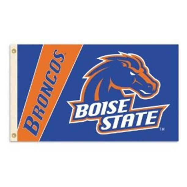 BSI Products 92080 2-Sided 3 pi. X 5 pi. Drapeau W / Grommets - Broncos de Boise State