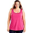 thumbnail image 3 of Hanes Just My Size Cool DRI Women's Tank (Plus ) Vivid Fuchsia 1X, 3 of 3