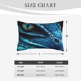 thumbnail image 4 of Daiia Blue Viper Snake Closeup Face Bedding Waterproof Pillow Protector Zippered Queen – Bed Bug Proof Pillow Encasement-14"x20", 4 of 6