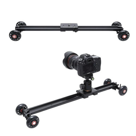 COOCHEER 60cm/ 23.6inch Camera Track Dolly Slider Video Stabilization Rail System