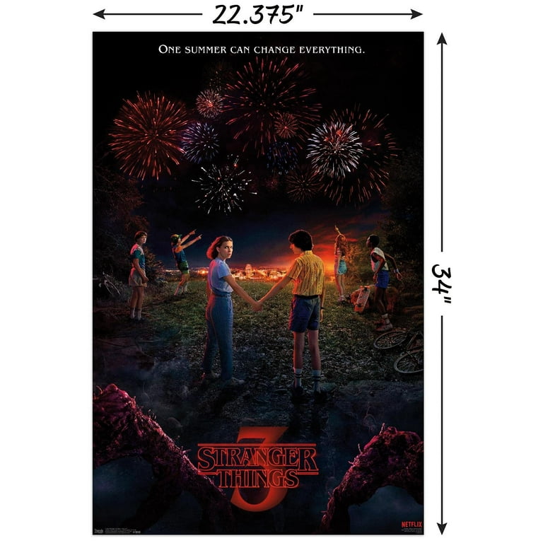 Netflix Stranger Things: Season 3 - Key Art Wall Poster, 22.375