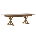 thumbnail image 2 of Flash Furniture 8' x 40" Rectangular Antique Rustic Solid Pine Folding Farm Table with X Legs, 2 of 13