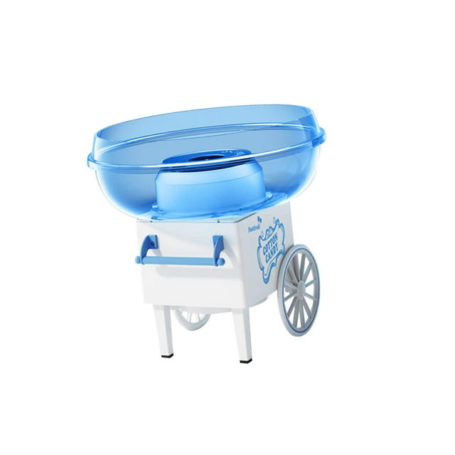 Rongfmy Hard Candy Maker Household Candy Machine Kitchen DIY 450W Candy Machine Candy Floss Machine Cart for Household Birthday Gift Party Festival Blue