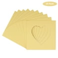thumbnail image 2 of Soft Yellow Acid Free 7x7 Heart Picture Frame Mat with White Core Bevel Cut for 4x5 Pictures - Fits, 2 of 3