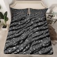 thumbnail image 2 of Homewish Wild Trger Striped Bed Sheets,Modern Gemeotric King Sheets,Black Gray Sheet Set For Men Women,Luxury Bedroom Decor,4pcs, 2 of 7