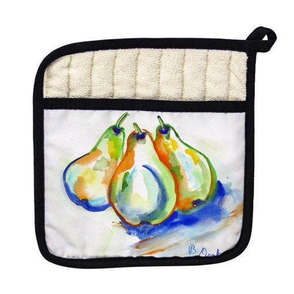 Betsy Drake PT819 Three Pears Pot Holder