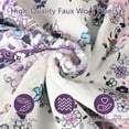 thumbnail image 7 of TWINNIS Area Rug Flowers Boho Design Rug for Living Room,Bedroom,5'x7',Purple, 7 of 7