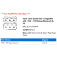 thumbnail image 2 of Valve Cover Gasket Set - Compatible with 1995 - 1999 Nissan Maxima 3.0L V6 1996 1997 1998, 2 of 2