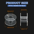 thumbnail image 2 of Bobines de Bobine Croisées pour Haut-Parleur, 53x29mm Bobines Vides en ABS Cadre d'Enroulement Rond Accessoires pour Réparation de Bobine Audio DIY, Lot de 10, 2 of 6