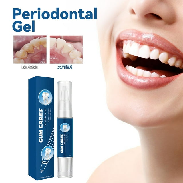 Gel blanqueador dental para reducir manchas amarillas y suciedad. Repara las encías. Calmante. 4 ml.
