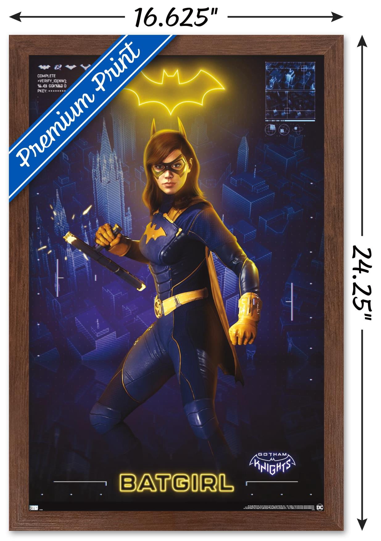 DC Comics Gotham Knights - Batgirl Wall Poster, 14.725" x 22.375" Framed