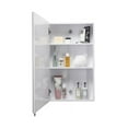 thumbnail image 5 of Croydex Dawley Single Door Steel Medicine Cabinet with Mirror in White (16x26in), 5 of 8