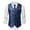 Blue, variant on Vests for Men Mens Fashion Stripes Retro Casual Suit Vest for Stylish Outerwear and Modern Layering Size:3XL
