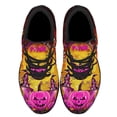 thumbnail image 2 of Pink Pumpkin BreaStCancer Awareness Halloween Shoes Sneakers Black Size 7, 2 of 7