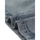 thumbnail image 5 of Vestido de mezclilla para mujer INSPIRE CHIC, con mangas 3/4, botones, mini vestido de camisa de mezclilla, talla XL, gris azul, 5 of 6
