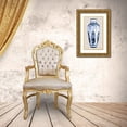 thumbnail image 3 of Unknown 10x14 Gold Ornate Wood Framed with Double Matting Museum Art Print Titled - Blue and White Vase I, 3 of 4