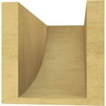 thumbnail image 4 of 6"W x 12"D x 6"H Wide Durham Rough Cedar Woodgrain TimberThane Corbel, Primed Tan, 4 of 6