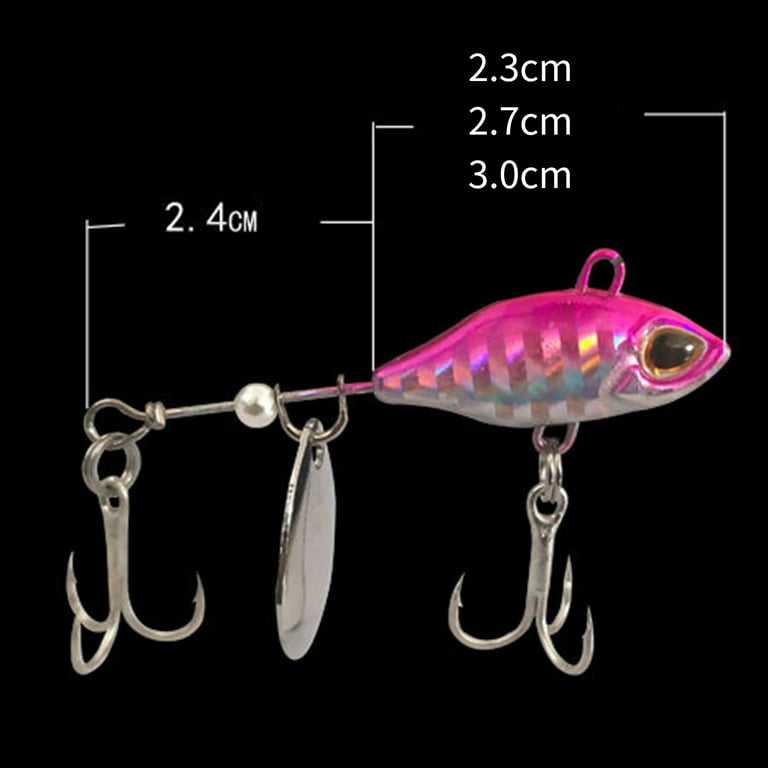 Visland 5pcs Spinner Lures Baits, Bass Trout Salmon Hard Metal Rooster Tail Fishing Lures Kit, Other