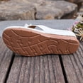 thumbnail image 4 of GERsome Women's Flip-Flops Low Wedge Open Toe Thong Sandals Comfort Slip-On Slides Summer Beach Walking Shoes, White Size 5.5, 4 of 10