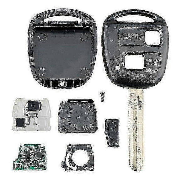 Car Smart Remote Key 2 Buttons 4C Chip Car Key Fob Fit suitable for Toyota Corolla 2001-2007 304MHZ new Qhzl A-G