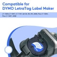 thumbnail image 3 of GREENCYCLE 1PK Compatible for DYMO LetraTag Refills 91331 12mm Black on White Plastic Label Maker Tape, 3 of 8