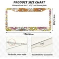 thumbnail image 4 of GZHJMY Colorful Flowers Car License Plate Frame, 2 Pack Aluminum License Plate Holder with Screws for Men Women License Plate Cover-Round Hole Decorative, 4 of 7