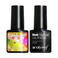 2Pcs LongLasting Painless Matt Top Coat Gel Polish Glue Temperament
