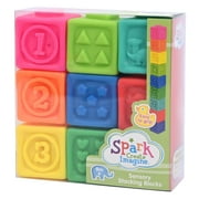 Spark Create Imagine Sensory Stacking Vinyl Blocks 9 Months+, 9 Pieces