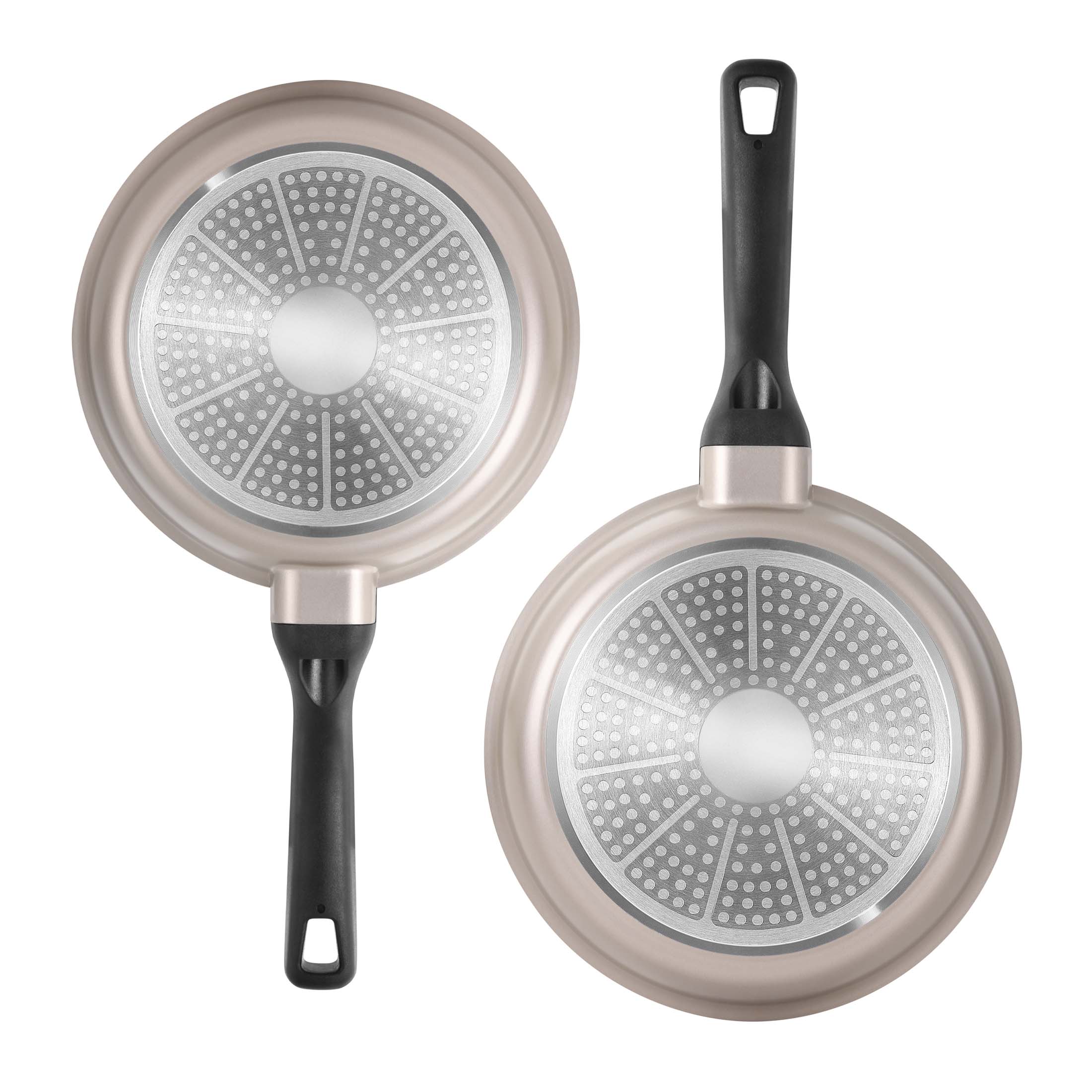 BERGNER 2-Piece Stainless Steel Non-Stick Frying Pans Set BGUS10101STS -  The Home Depot