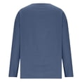 thumbnail image 4 of CONZONE Womens Summer Cotton Linen T-Shirts Long Sleeve T Shirts for Women Casual V Neck Solid Color Lightweight Tees Soft Cozy Dailywear, 4 of 6