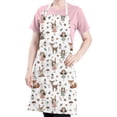 thumbnail image 5 of Forest Fairy Princess Pattern Apron-Garden Aprons for Women with Pockets-Cotton Linen Waterproof Kitchen Cooking Gardening Aprons Adjustable for Kitchen,Cooking,BBQ and Salon 33x27 Inch, 5 of 7