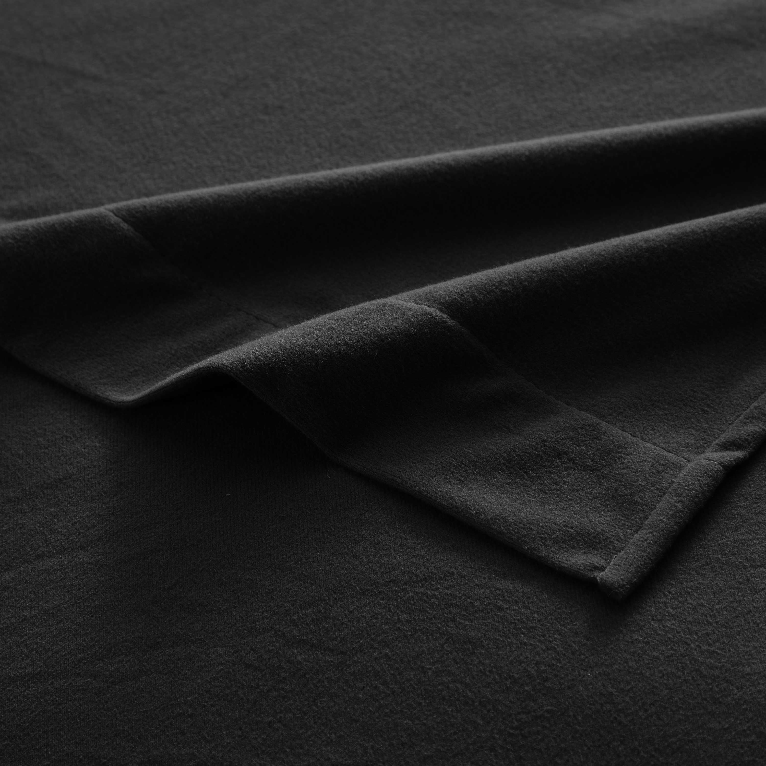 Sweet Home Collection Flannel Sheet Set Black Full