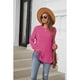 thumbnail image 3 of Blusa Informal con Cuello Redondo y Ligera para Mujer, Color Rojo Rosa M, 3 of 8