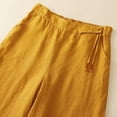 thumbnail image 3 of Women's Spring Summer Loose New Vintage Wide Leg Pants Casual Pants Drawstring Pants for Women Tan Dress Pants for Women plus Size Cargo Pants Petite Pants for Women Casual Womens Pants Casual Work, 3 of 7