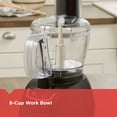 BLACK+DECKER Electric Large 8Cup Food Processor with Stainless Steel