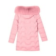 thumbnail image 5 of Plus Size Winter Coat for Women Casual Colored Long-Sleeved Hooded Jacket Hooded Puffer Jacket(Pink L), 5 of 8