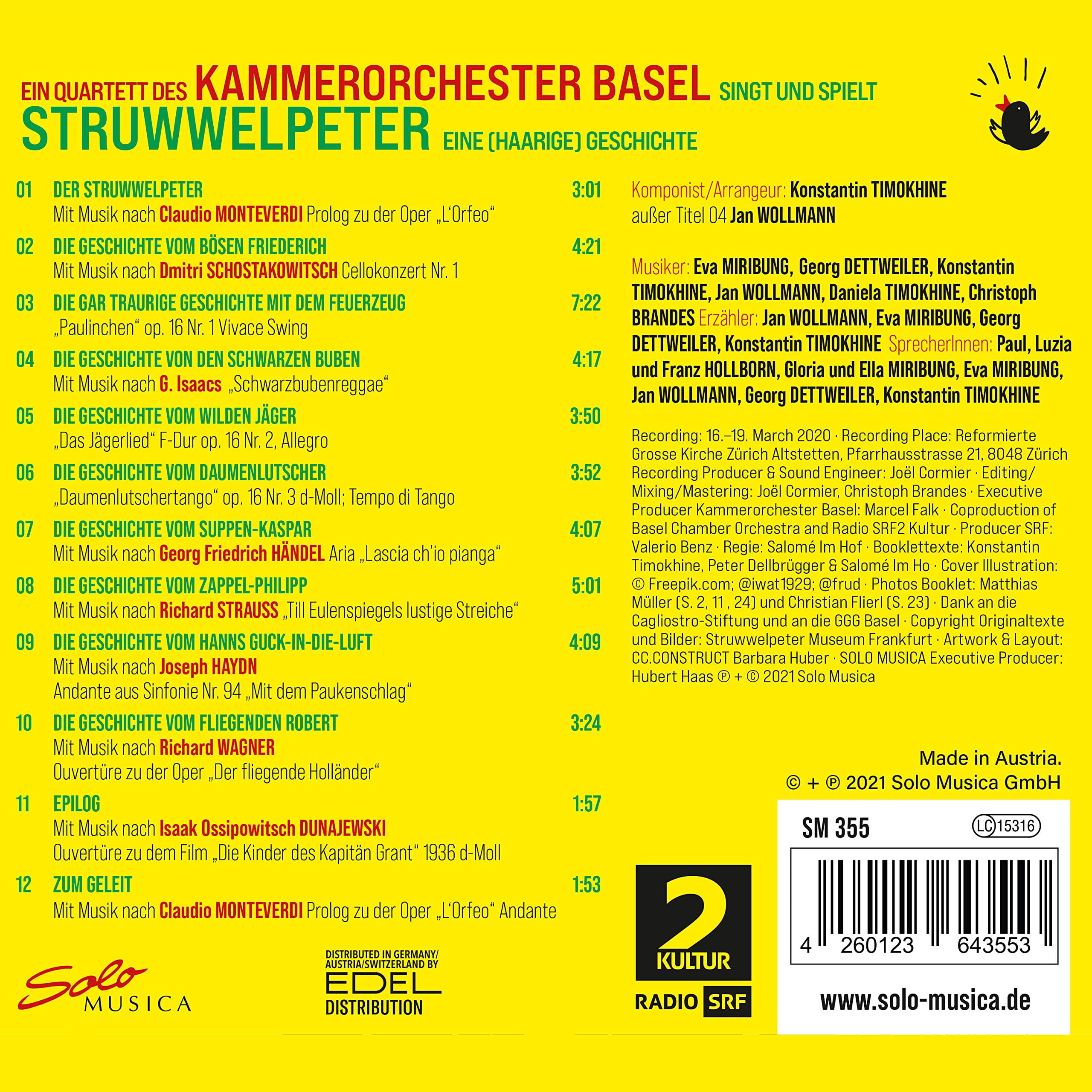 Quartett Des Kammerorchester Basel - Struwwelpeter - Music & Performance - CD
