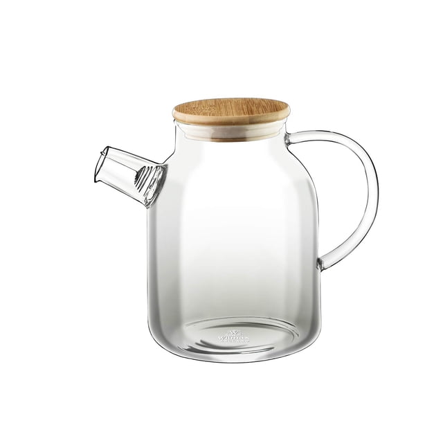 Tetera Wilmax Thermo Glass con tapa de bambú de 1600 ml con infusor