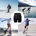 thumbnail image 4 of Hip Butt Protection Padded Shorts Armor Hip Protection Shorts Pad for Snowboarding Skating Skiing Riding, 4 of 8